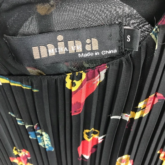 Mina UK Ophelia Pleated Sheath Bird Dress - Picture 5 of 8